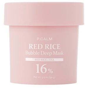 P.Calm - Red Rice Bubble Deep Mask - Beruhigende & Reinigende Blubbermaske - 90g