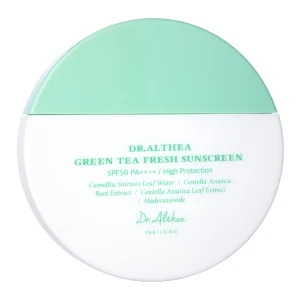 Dr. Althea - Grüntee Frischer Sonnenschutz SPF50+ PA++++ - Beruhigende Sonnencreme - 45ml