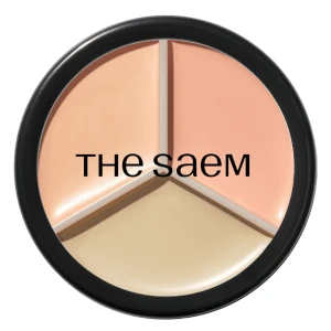 The Saem - Cover Perfection Triple Pot Concealer - Dreifacher Concealer in einer Palette - 03 Correct Up Beige - 13,5g