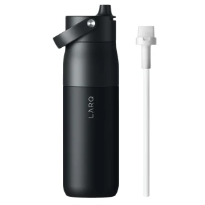 LARQ - Bottle Swig Top - Thermoflasche mit Strohhalm - Obsidian Black - 680ml