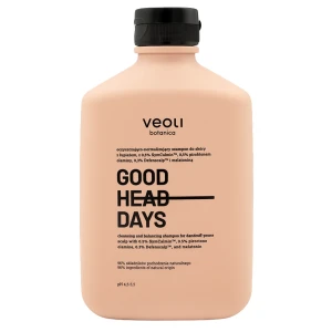 Veoli Botanica - GOOD HEAD DAYS - Reinigendes und ausgleichendes Shampoo für die Kopfhaut bei Schuppen mit 0,5 % SymCalmin, 0,5 % Pirocton-Olamin, 0,
