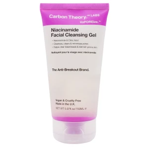 Carbon Theory - VaPOREize Niacinamide Facial Cleansing Gel - Reinigendes Gesichtsreinigungsgel mit Niacinamid - 150ml