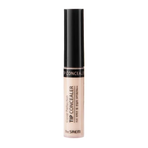 The Saem - Cover Perfection Tip Concealer - SPF 28/PA++ - Abdeckender Concealer - 01 Clear Beige - 6.5ml