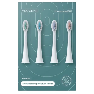 Lucent - Prism Toothbrush Heads - Austauschbare Bürstenköpfe - Multicolor - 4 Stück