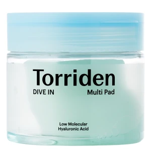 Torriden - Dive-In - Low Molecule Hyaluronic Acid Multi Pad - Feuchtigkeitsspendende Gesichtspads - 80pcs