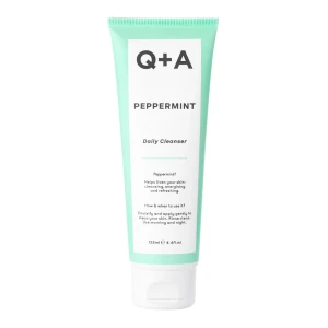 Q+A - Peppermint - Daily Cleanser -Linderndes und reinigendes Gesichtsreinigungsgel mit Pfefferminze- 125ml