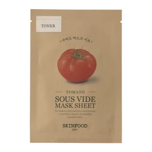 Skinfood - Sous Vide Mask Sheet Tomato - Rozjasňující plátýnková pleťová maska - 1ks/18 g