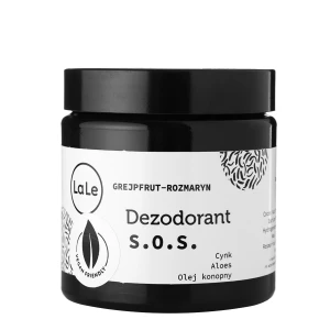 La-Le - Přírodní deodorant S.O.S. „Grapefruit & rozmarýn“ se zinkem, aloe vera a konopným olejem - 150 ml