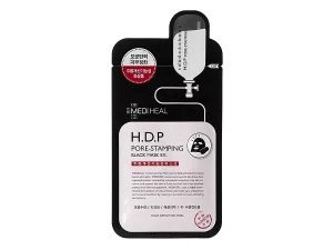 Mediheal - Black H.D.P Pore-Stamping - Čistící černá plátýnková maska - 25 ml