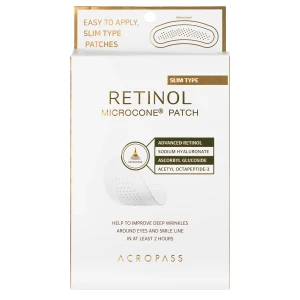 AcroPass - Retinol Microcone Patch Slim Type - Zpevňující náplasti s retinolem a mikrojehličkami - 3x2 ks