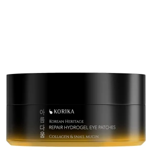 KORIKA - Korean Heritage Collagen & Snail Mucin Repair Hydrogel Eye Patches - Regenerační náplasti pod oči s kolagenem a mucinem - 60 ks