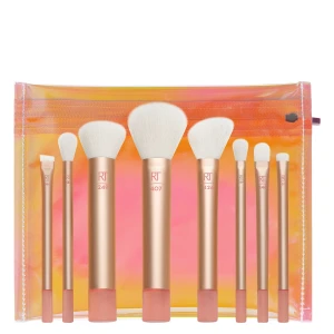 Real Techniques - The Wanderer Travel Brush Kit - Cestovní sada štětců na make-up s kosmetickou taštičkou