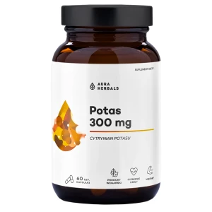 Aura Herbals - Citran draselný - Draslík 300 mg - Kapsle - 60 ks