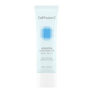 Cell Fusion C - Aquatica Sunscreen 100 SPF 50+/PA ++++ - Nawilżający Krem z Filtrem do Twarzy - 50ml