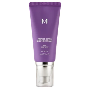 Missha - M Perfect Cover Serum BB Cream SPF50+/PA++++ - Kryjący Krem BB Serum - No.27 Honey Beige - 50ml