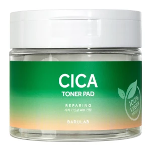 Barulab - The Clean Vegan Toner Pad CICA - Tonizujące Płatki do Twarzy z Ekstraktem z Wąkroty Azjatyckiej - 160g - OUTLET