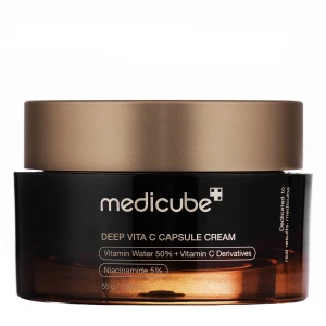 Medicube - Deep Vita C Capsule Cream - Rozjaśniająco-Ujędrniający Krem do Twarzy - 55g - OUTLET