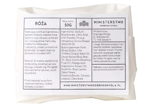 Ministerstwo Dobrego Mydła - Półkula do Kąpieli Róża z Glinką Francuską - 60g