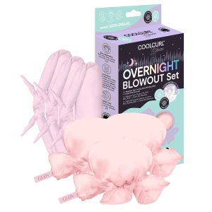 Glov - Cool Curl Overnight Blowout Set - Zestaw do Kręcenia Włosów na Zimno - Pink - 1szt