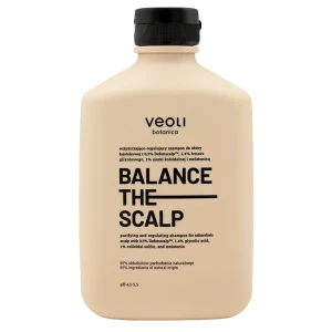 Veoli Botanica - BALANCE THE SCALP - Oczyszczająco-Regulujący Szampon do Skóry Łojotokowej z 0,5% Defenscalp, 1,4% Kwasu Glikolowego, 1% Siarki Koloi