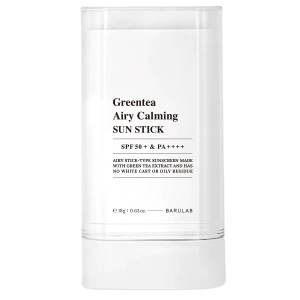 Barulab - Greentea Airy Calming Sun Stick SPF50+ PA++++ - Kojący Sztyft do Twarzy z Filtrem - 18g