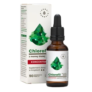 Aura Herbals - Chlorofil z Morwy Białej Koncentrat - Krople - 30ml