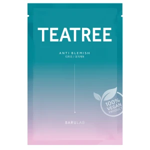 Barulab The Clean Vegan Teatree Mask - Maska w Płachcie z Drzewem Herbacianym - 1szt/23g
