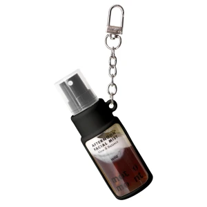 motomont - Silicone Keyrings+Afternoon Facial Mist - Nawilżająco-Utrwalająca Mgiełka do Makijażu z Etui - Black - 20ml+1szt