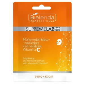 Bielenda Professional - Supremelab - Energy Boost - Maska Rozjaśniająco - Nawilżająca z Ultrastabilną Witaminą C - 1szt