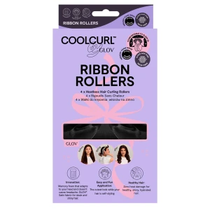 Glov - CoolCurl™ Ribbon Rollers - Wałki do Kręcenia Włosów na Zimno - Black - 4szt