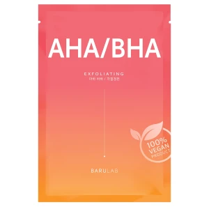 Barulab - The Clean Vegan AHA/BHA Mask - Złuszczająca Maska w Płachcie - 1szt/23g