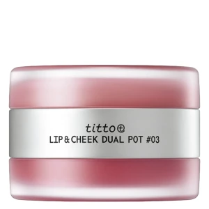 titto - Lip & Cheek Dual Pot - Duo do Ust i Policzków - #03 Super Magnetic/Nudy Fetish - 10g