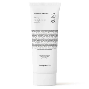 Transparent Lab - Lightweight Sunscreen SPF50+ - Lekki Krem Przeciwsłoneczny - 100ml