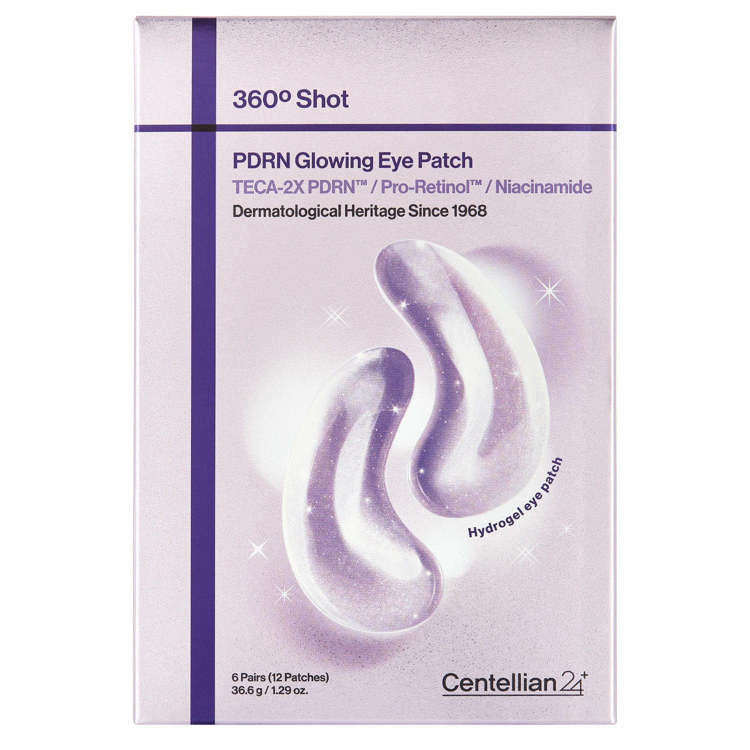 Centellian24 - 360º Shot PDRN Glowing Eye Patch - Płatki pod Oczy z PDRN - 6 par