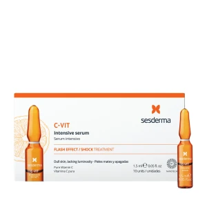Sesderma - C-Vit Intensive Serum 12% - Nawilżająco-Rozjaśniające Serum do Twarzy - 10x1,5ml