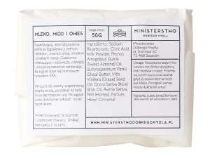 Ministerstwo Dobrego Mydła - Półkula do Kąpieli Mleko-Miód-Owies - 50g