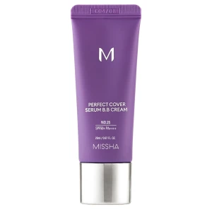 Missha - M Perfect Cover Serum BB Cream SPF50+/PA++++ - Kryjący Krem BB Serum - No.25 Warm Beige - 20ml