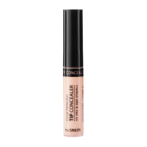 The Saem - Cover Perfection Tip Concealer - SPF 28/PA++ - Kryjący Korektor - Peach Beige - 6,5ml