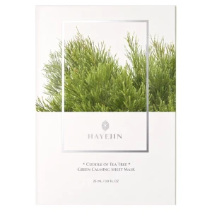 Hayejin - Cuddle of Tea Tree Green Calming Sheet Mask - Kojąca Maska do Twarzy w Płachcie - 1szt/25ml OUTLET