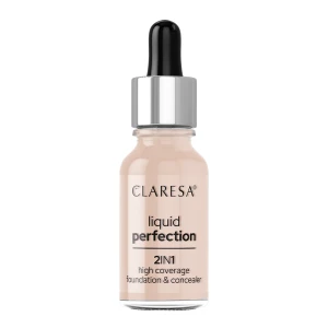 Claresa - Liquid Perfection - Korektor i Podkład Kryjący 2w1 - 103 Cool Medium - 18g