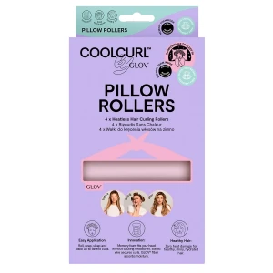 Glov - CoolCurl™ Ribbon Rollers - Wałki do Kręcenia Włosów na Zimno - Pink - 4szt