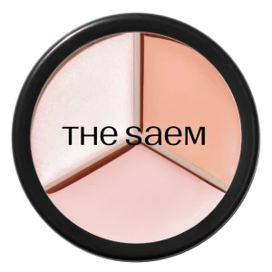 The Saem - Cover Perfection Triple Pot Concealer - Potrójny Korektor w Palecie - 05 Dark Up Beige - 13.5g