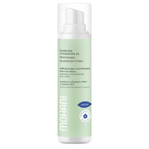 Mohani - Odbudowująco-Normalizujący Krem do Twarzy - Kompleks Ceramidów 2% - Niacynamid i Glukonian Cynku - 50ml