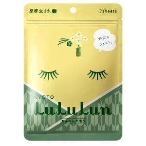 LuLuLun - Premium Sheet Mask Kyoto Green Tea - Sada spevňujúcich plátienkových masiek - Zelený čaj - 7ks