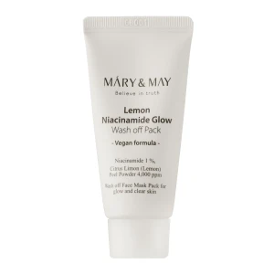 Mary&May - Lemon Niacinamide Glow Wash off Pack - Ílová maska s rozjasňujúcim účinkom - 30g
