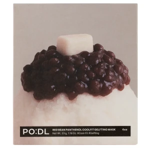 PO:DL - Red Bean Panthenol Coolfit Gelfting Mask Set - Sada upokojujúcich gélových masiek na tvár - 4x33g
