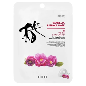 Mitomo - Camellia Essence Mask - Plátienková maska s extraktom z kamélie - 1ks/25g
