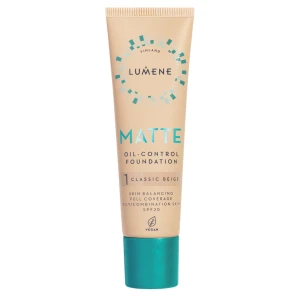 Lumene - Matte Oil Control Foundation SPF 20 - Zmatňujúci make-up - 1 Classic Beige - 30ml