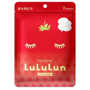 LuLuLun - Premium Sheet Mask Tochigi Strawberry - Sada hydratačných plátienkových masiek - Jahoda - 7ks