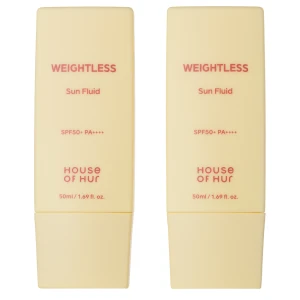 House of Hur - Weightless Sun Fluid Duo Set SPF 50+ PA++++ - Ľahké pleťové mlieko s SPF - Sada 2×50ml